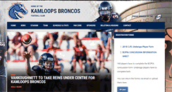 Desktop Screenshot of kamloopsbroncos.com